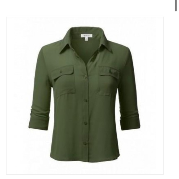 Fenn Wright Mason - Dark Green Blouse - Picture 3 of 3